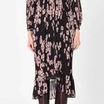 Isabel Marant  Floral Silk Crepe Midi Dress Size Small US 4 Photo 3