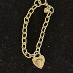 Juicy Couture  Gold Tone Heart Charm Bracelet Photo 1
