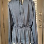 Hem & Thread  Baby Blue Lightweight Blouse Photo 2