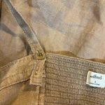 Aritzia Wilfred Sun Ducharme Button Front Dress Women 8 Brown Linen Smocked Back Photo 8