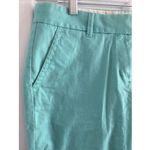 J Crew Women's 8 Pastel Mint Green Straight Cropped Leg Pants Capri Photo 1