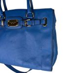 Michael Kors  Hamilton Leather Tote Purse Bag Heritage Blue Goldtone NWOT Photo 3