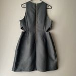 Madewell  sz 12 black & metallic gold sparkle midriff‎ cut out sheath mini dress Photo 6