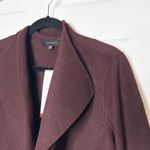 Talbots  Double Faced Wing Collar Wool Blend Jacket Burgundy Maroon Size S NWT‎ Photo 1
