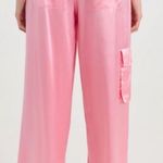 Love Shack Fancy NWT  Cedric Cargo Silk Pant in Sweet Pink size 0 Photo 1