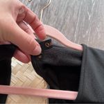 Quince‎ black French terry jumpsuit cropped Photo 5