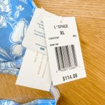 L Space Bikini Top Womens XL Blue Avery Floral Bali Blooms Romantic Boho Beach Photo 4