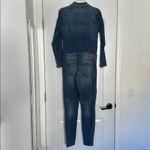Etienne Marcel Denim Zip Front Long Sleeve Jumpsuit Women's Size Small Blue Photo 9