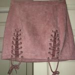 Pink lace up skirt Size M Photo 0