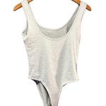Daisy Gray Ribbed Bodysuit L Snap Crotch Basic Tank Size L Photo 2