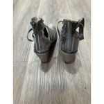 Free People  Women's Hybrid Metallic‎ Distressed Silver Ankle Bootie Size 37 Photo 3