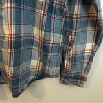 Marine layer  Margiold Blue Plaid Button Down Shirt Size Large Photo 8