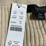 J.Crew Halter Sweater Tank Top Cashmere Blend Ribbed Beige 2X (Size 20) NWT Photo 4