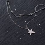 Silver Star Choker Necklace Photo 1