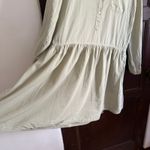 GRAYSON | Willow Green "The Changemaker" Loose Fit Drop Waist Shirtdress | Large Photo 4