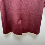 Eileen Fisher  High Collar Wool & Alpaca Blend Coat Casis Maroon XXS Photo 12