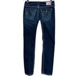True Religion  26 Dark Blue Wash Crystal Embellished Disco Julie Big Skinny Jeans Photo 2