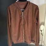 Brown Bomber Jacket Size M Photo 0