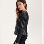 Reserved Faux leather biker jacket sz12 * European Brand Photo 2