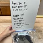 Armani Exchange  Black Textured Knit V-Neck Dress Short Sleeve V-Neck Size Small Photo 10