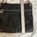 Coach  POPPY black leather Crossbody purse bag Photo 6
