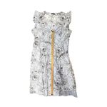 Tommy Hilfiger Light Blue Floral Midi/Maxi Striped Flutter Sleeve Dress Size 16 Photo 9