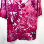 Ralph Lauren XL Top Handmade Tie Dye Pink Blue Spiral Festival Boho Artsy 1754 Photo 6
