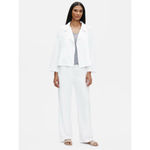 Eileen Fisher NWT Tencel Linen Blend Slub Jacket Open Front White XL - READ Photo 1