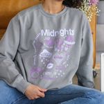 Taylor Swift  Comfort Colors Midnights Era "Album Art" Pullover Sweatshirt Photo 8