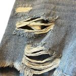 Impressions Distressed Denim Shorts Medium Ripped Frayed Raw Hem Blue Photo 2