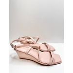 Caslon  Sandals Womens Size 7.5 Pink Leather Paola Wedges Photo 2