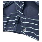 Athleta  Sports Bra Womens Medium Blue Striped Athletic Top Yoga Workout Photo 5