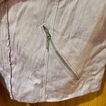 White House | Black Market  Open Front Linen Blend Moto Jacket‎ Blazer Lilac Size 6 Photo 7