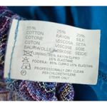 Missoni Blue & Purple Classic Zigzag Knit Skirt w/ Pleats 6/42/Blue Cotton Top Photo 7