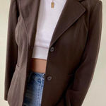 Rafaella  Women's Blazer Jacket  Long‎ Sleeve Brown Size 6p Photo 0