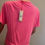 Alice + Olivia  Jeans Women Round Neck Short Sleeved Top PINK Small msrp$135 #165 Photo 4