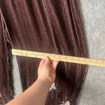 Johnny Was  Women Size XL Velvet Wide Leg‎ Pant Large Butterfly Embroidered Brown Photo 5