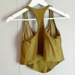JoyLab Ribbed Racerback Tank Top Olive Green S Photo 3