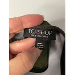 Topshop  Women's Olive‎ Green 3/4 Sleeve Wrap Top Blouse Size US 6 UK 10 Photo 3