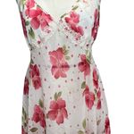 Vintage California Dynasty Lingerie Large Floral Babydoll Slip Dress Panty Set White Photo 0