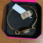 Juicy Couture  Pam & Gela Silver Puffy Heart Gold Bracelet Photo 3