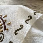 Vintage City Girl 80s 90s Rodeo Glam White Blinged Embellished Cotton Button 10 Photo 7