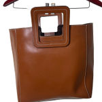 STAUD  Shirley Brown Leather Tote Bag Photo 0