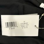 We Wore What  Cut Out Midi Skirt Jersey Knit Black Stretchy Tie Strappy Bodycon Photo 9