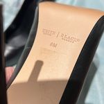 White House | Black Market Black Pointed Toe Leather Heels Size 8 B88 Photo 7
