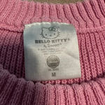 Hello Kitty  Sweater Vest Women’s Size Medium Pink White Photo 4