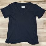 Current/Elliott  Black Distressed Short Sleeve Tee Shirt Women’s XS Photo 0