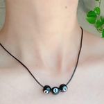 Handmade 8 ball grunge funky unisex necklace🎲8️⃣🖤 Photo 1