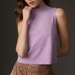 Pilcro Anthropologie Mock-Neck Trapeze Tank - Size XXS Photo 0