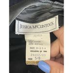 Gunne Sax Vintage 80s  Dress  5/6 Black Jessica McClintock Velvet‎ Taffeta USA Photo 2